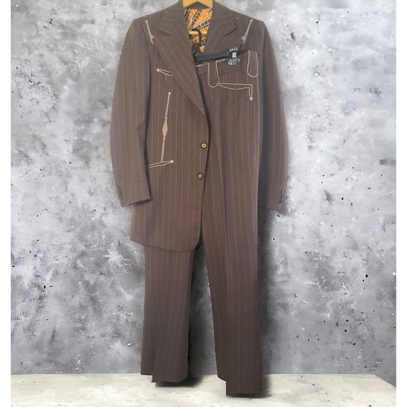 70s Rare Vintage Nathan Turk Custom Suit made for Kenny Odell